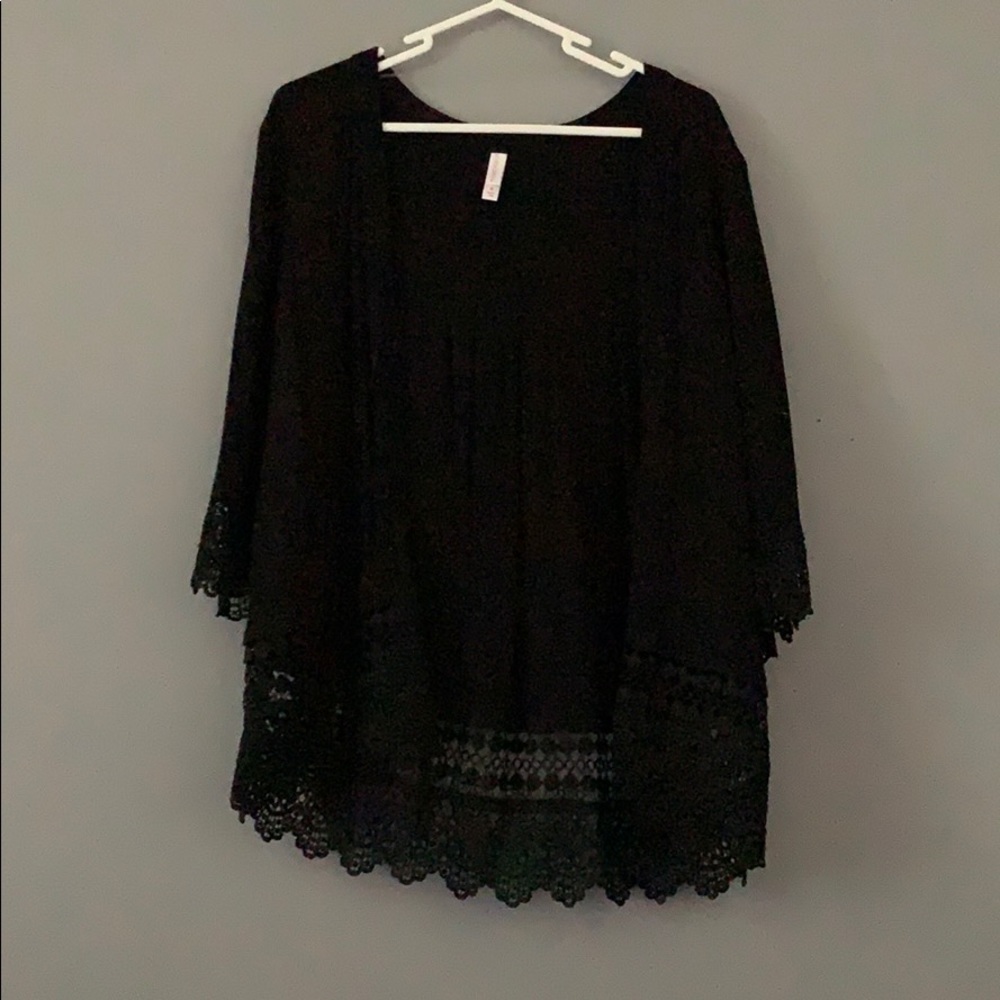 Black cardigan